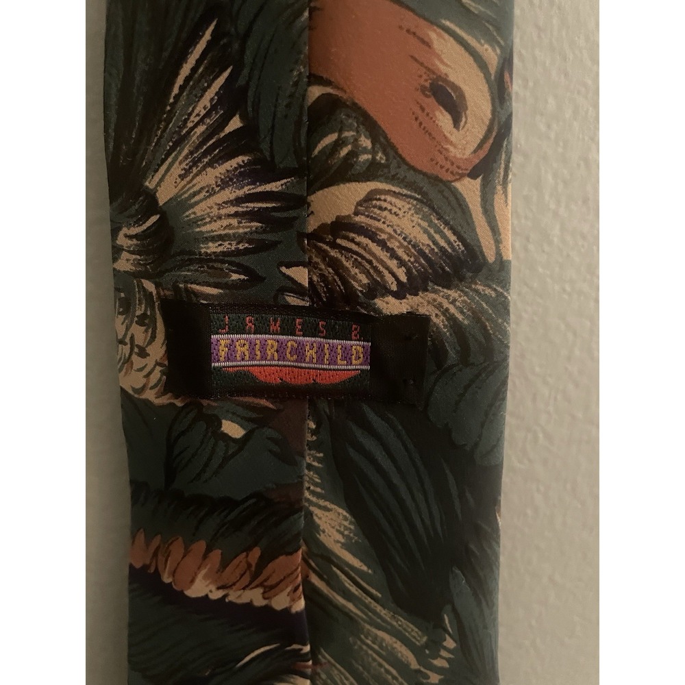 James B Fairchild Mens 100% Silk Neck Tie Multicolor Italian